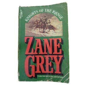 Paperback Book Knights of the Range Zane Grey Pocket Books Vintage Cowboy 1964